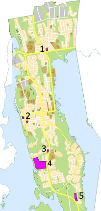 Illustration över tomtområde med övriga tomter