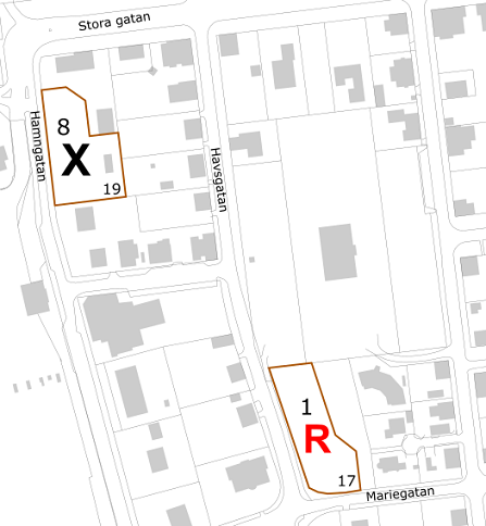 Illustration över tomtområde främmanberg