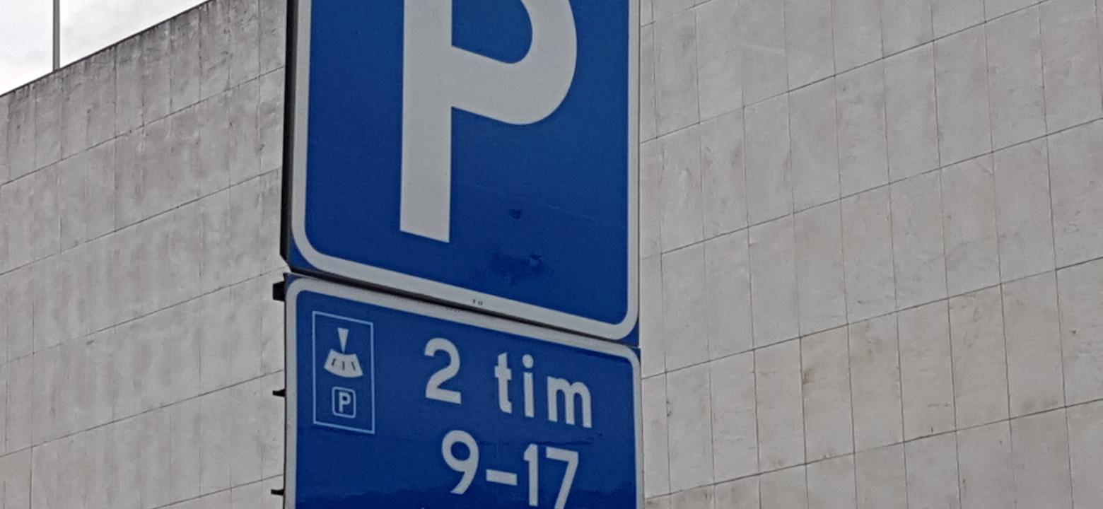 Bild på trafikmärke för parkering