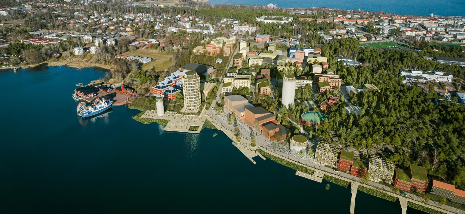 Visionsbild över en framtida utveckling av Rossen Visionsbild över en framtida utveckling av Rossen