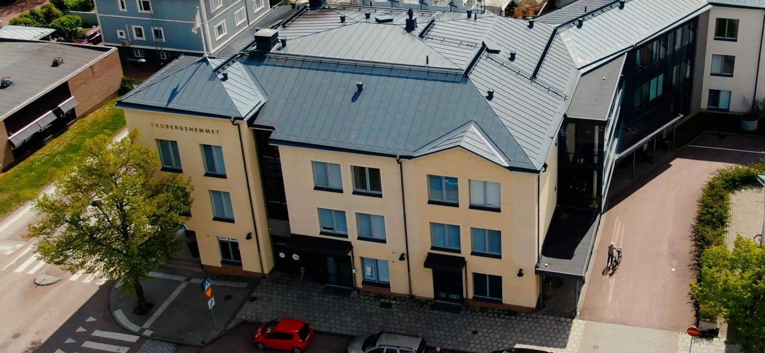 flygfoto på Trobergshemmets norra del