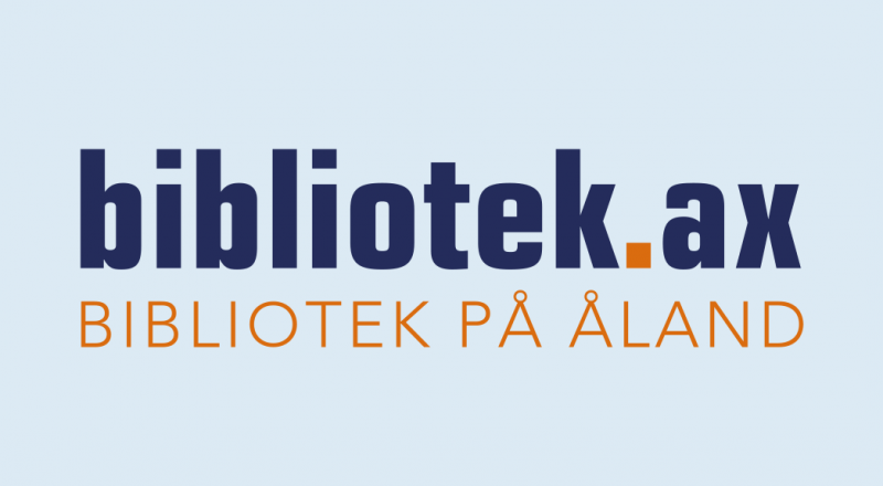 Loggan för webbplatsen till biblioteken på Åland