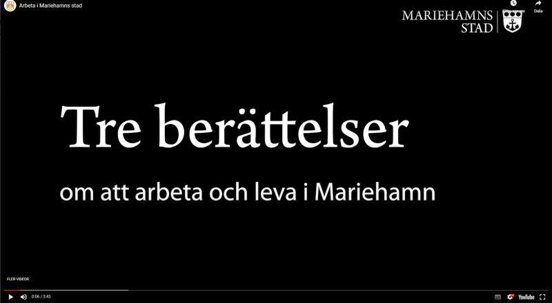 Tre berättelser om att arbeta och leva i Mariehamn