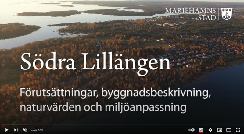 Skärmklipp från Youtube-film om Södra Lillängen