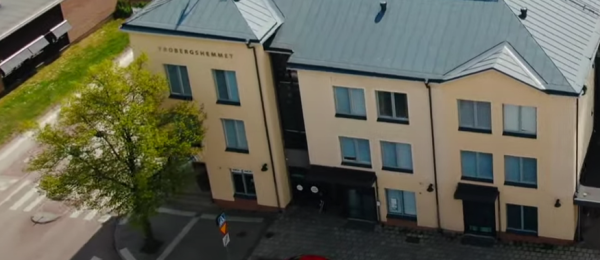 Trobergshemmets hus har tre våningar